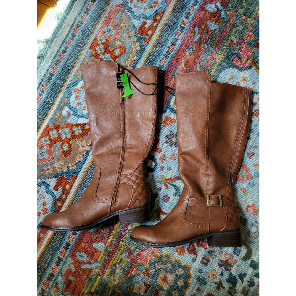 🆕️Arizona Dino Wide Calf Dino Riding Boots Memory Foam 8.5